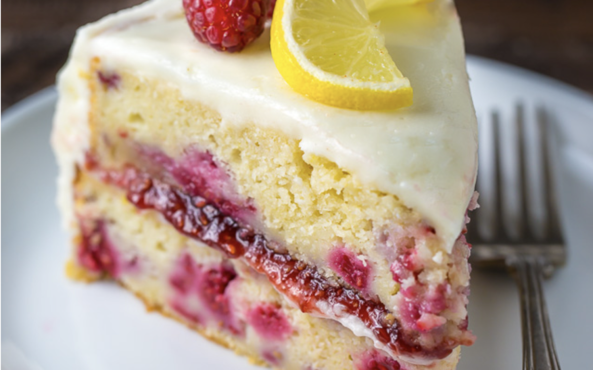 The lemon raspberry cake