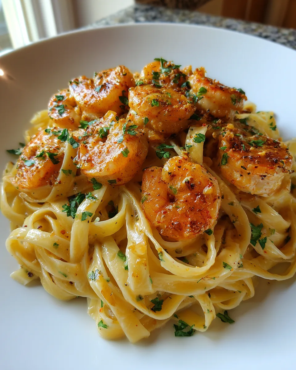 Creamy Cajun Shrimp and Chicken Pasta