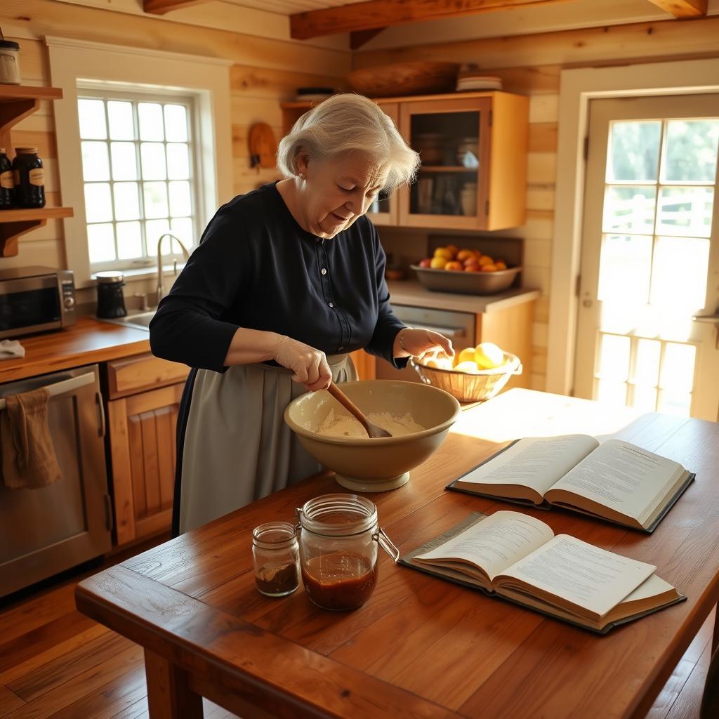 Amish Applesauce Cake Mixing Technique