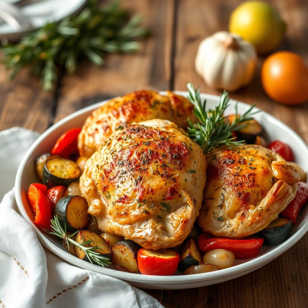 Baked Italian Chicken Dinner