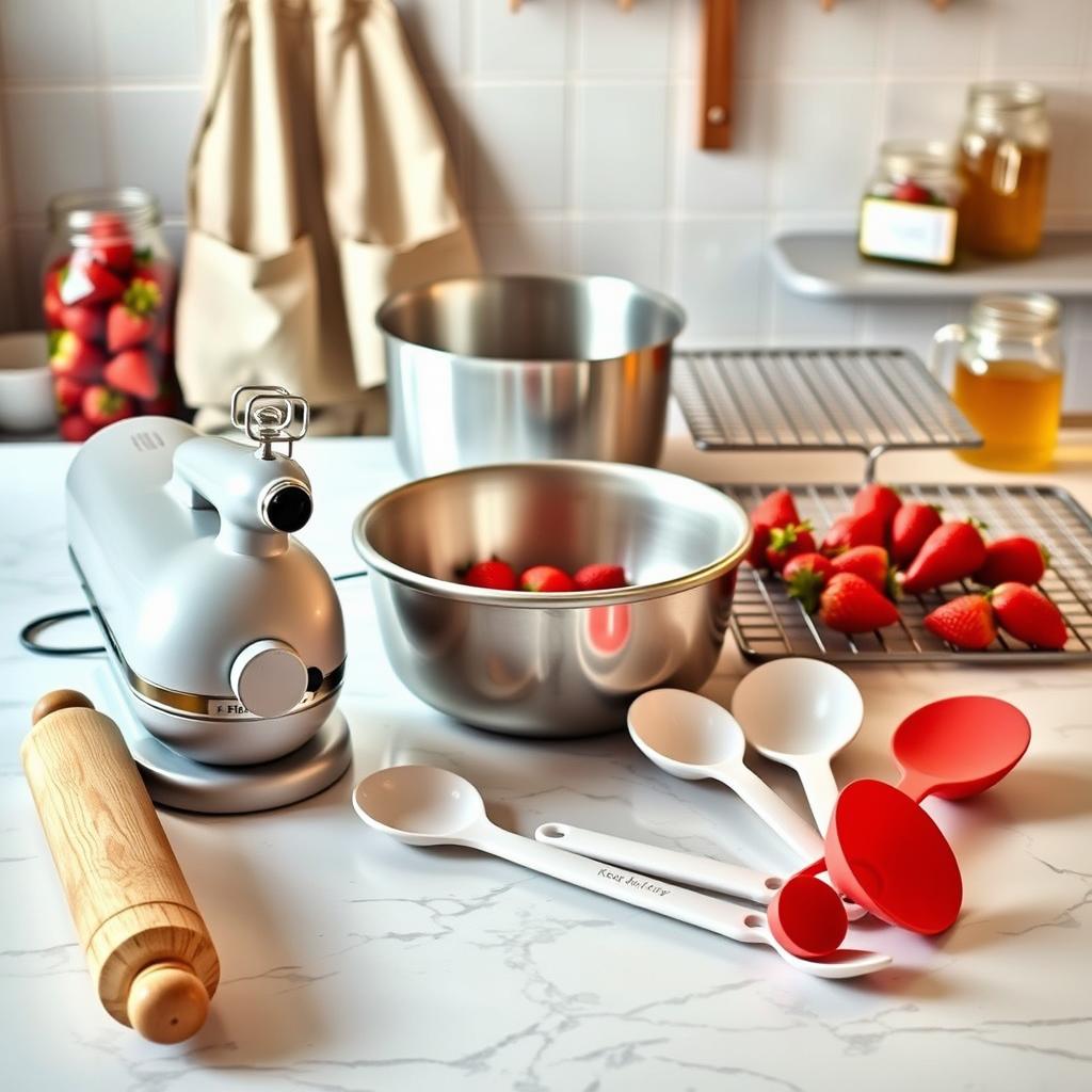 Baking Tools for Strawberry Honeybun Cake