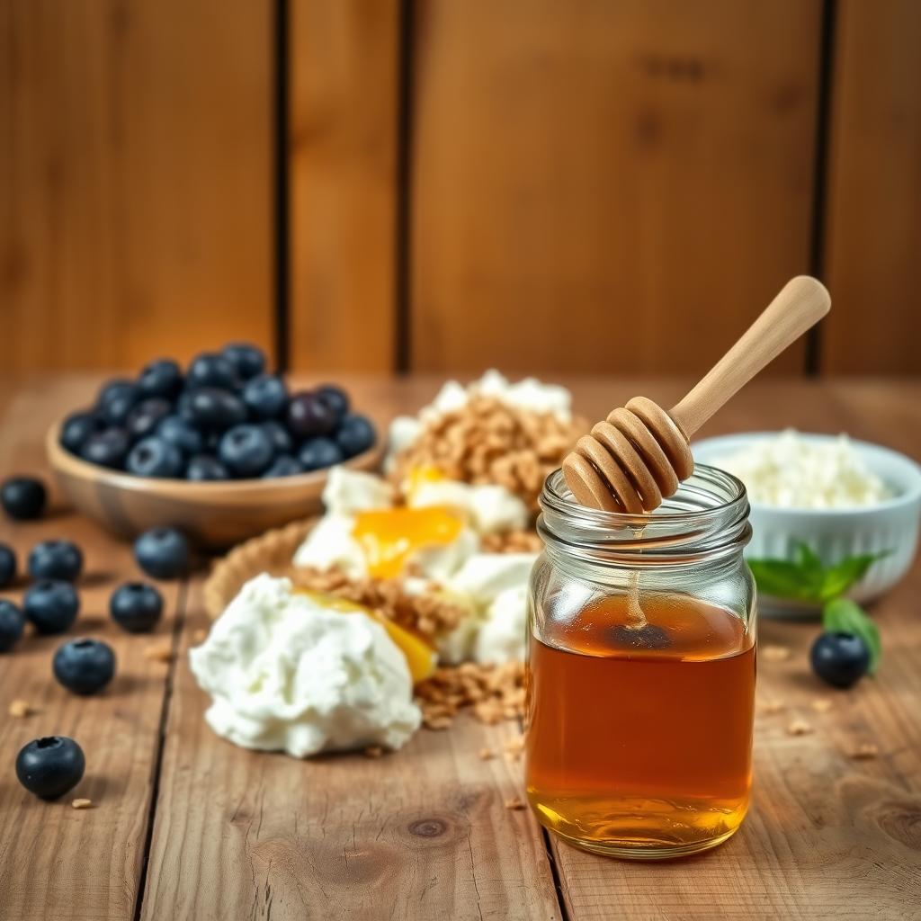 Blueberry Cottage Cheese Breakfast Ingredients