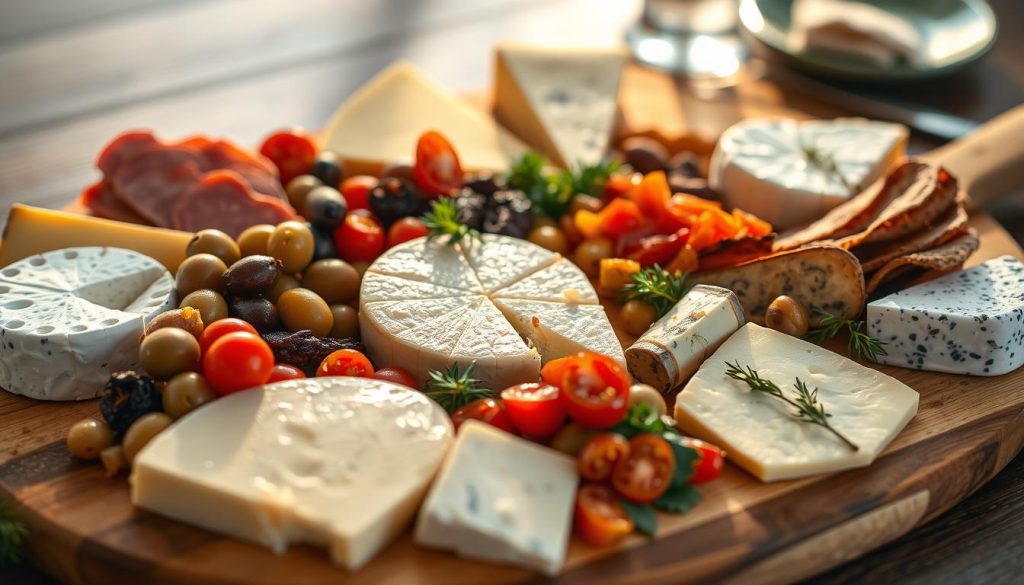 Cheese Selection for Marinated Appetizer