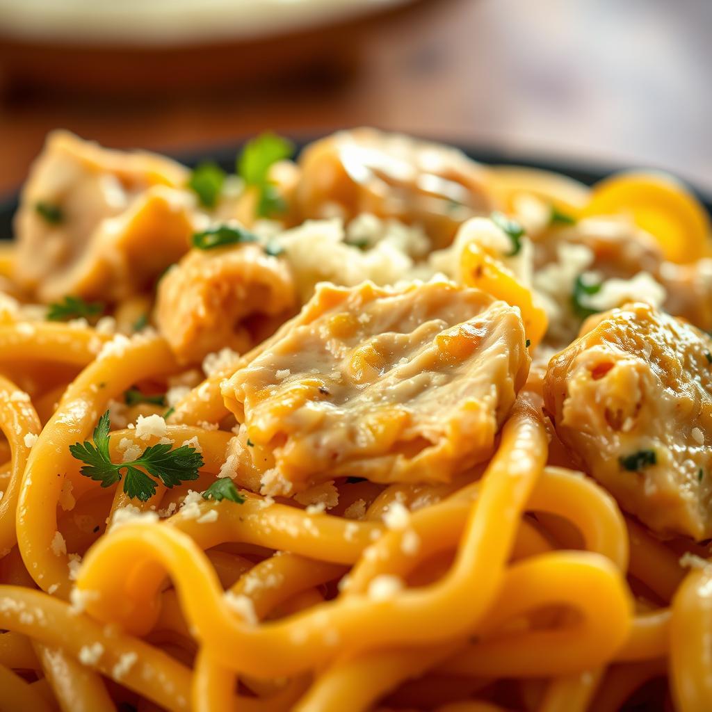 Creamy Garlic Butter Chicken Pasta