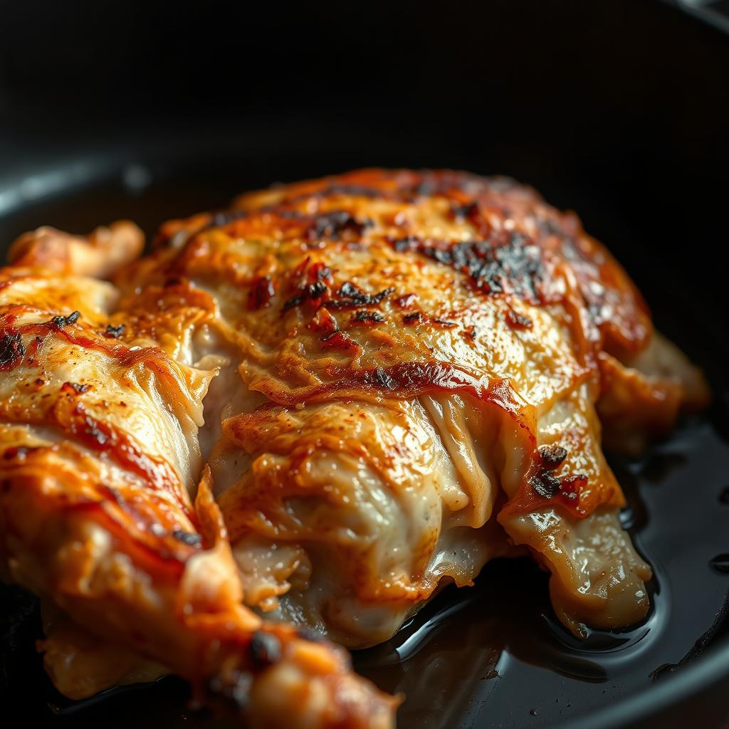 Crispy Chicken Skin Roasting Technique