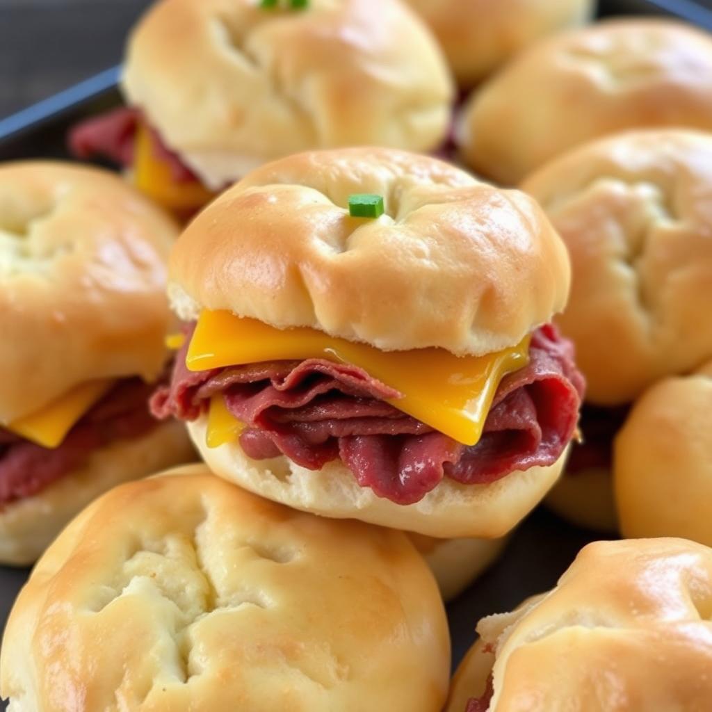 French Dip Biscuits Assembly