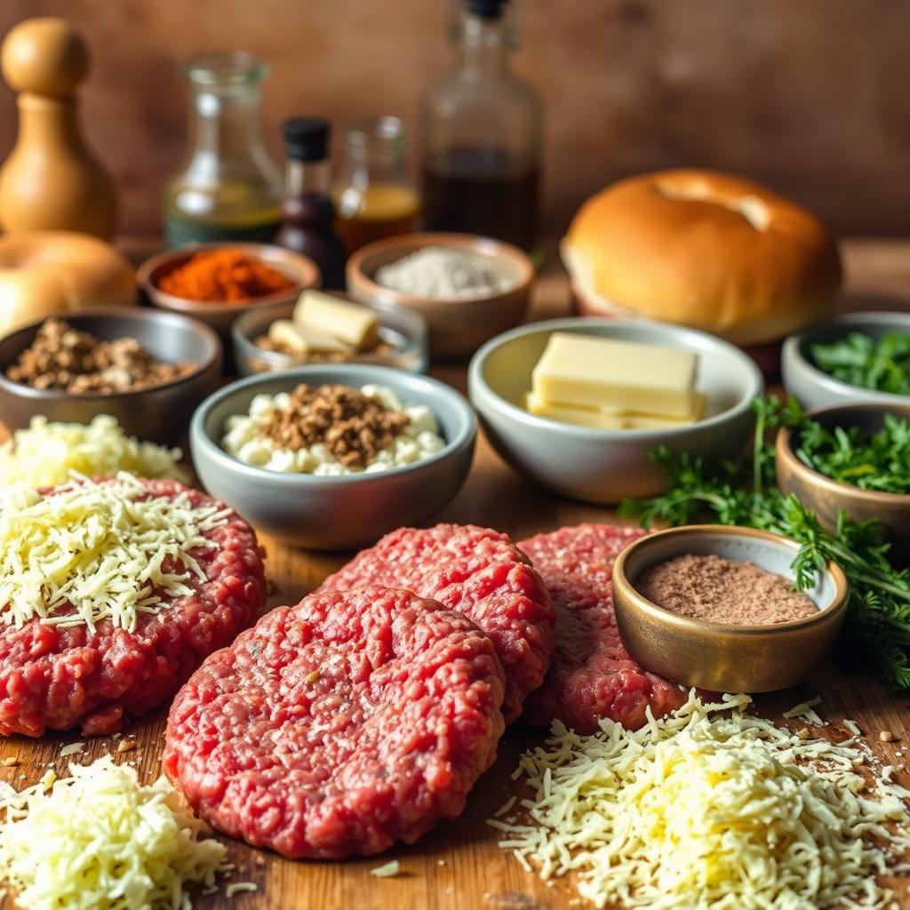 Garlic Parmesan Cheeseburger Bombs Ingredients