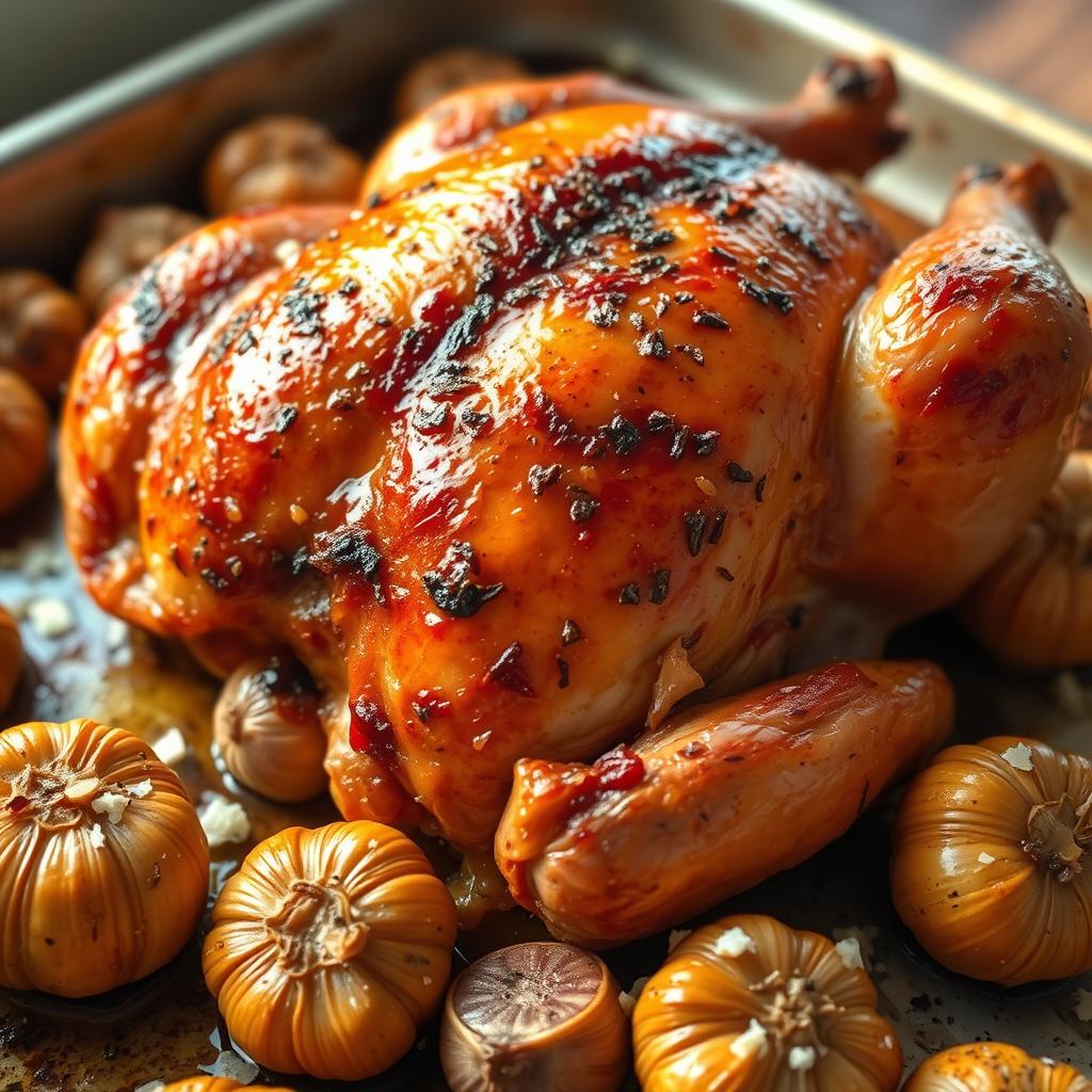 Garlic Parmesan Roast Chicken