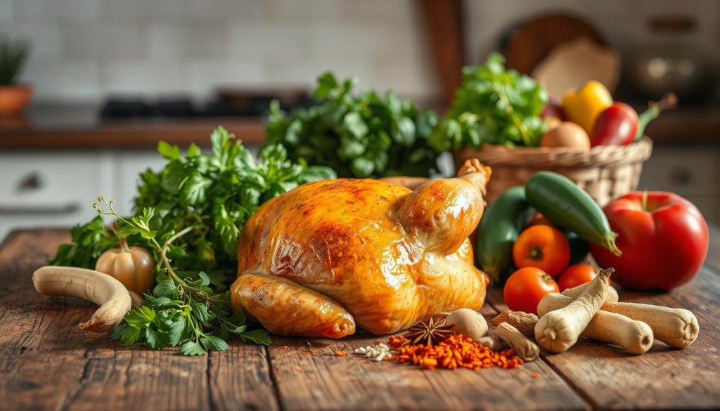 Ingredients for Forgotten Chicken Casserole