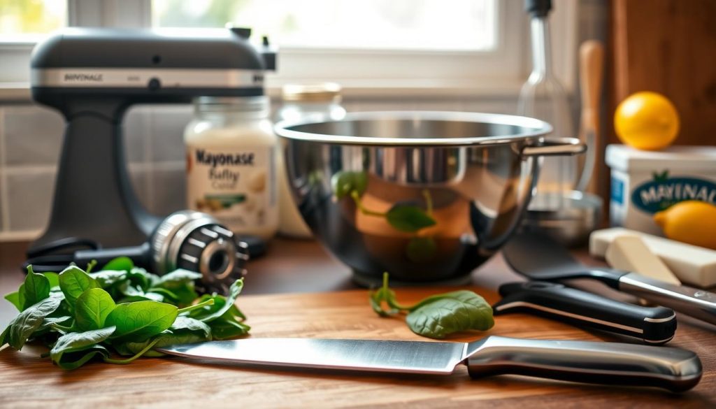 Kitchen Tools for Spinach Dip Preparation