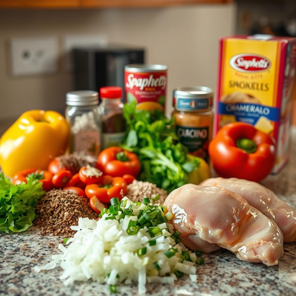 Monterey Chicken Spaghetti Ingredients