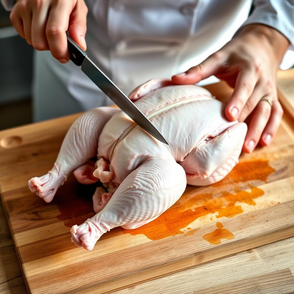 Spatchcock Chicken Preparation