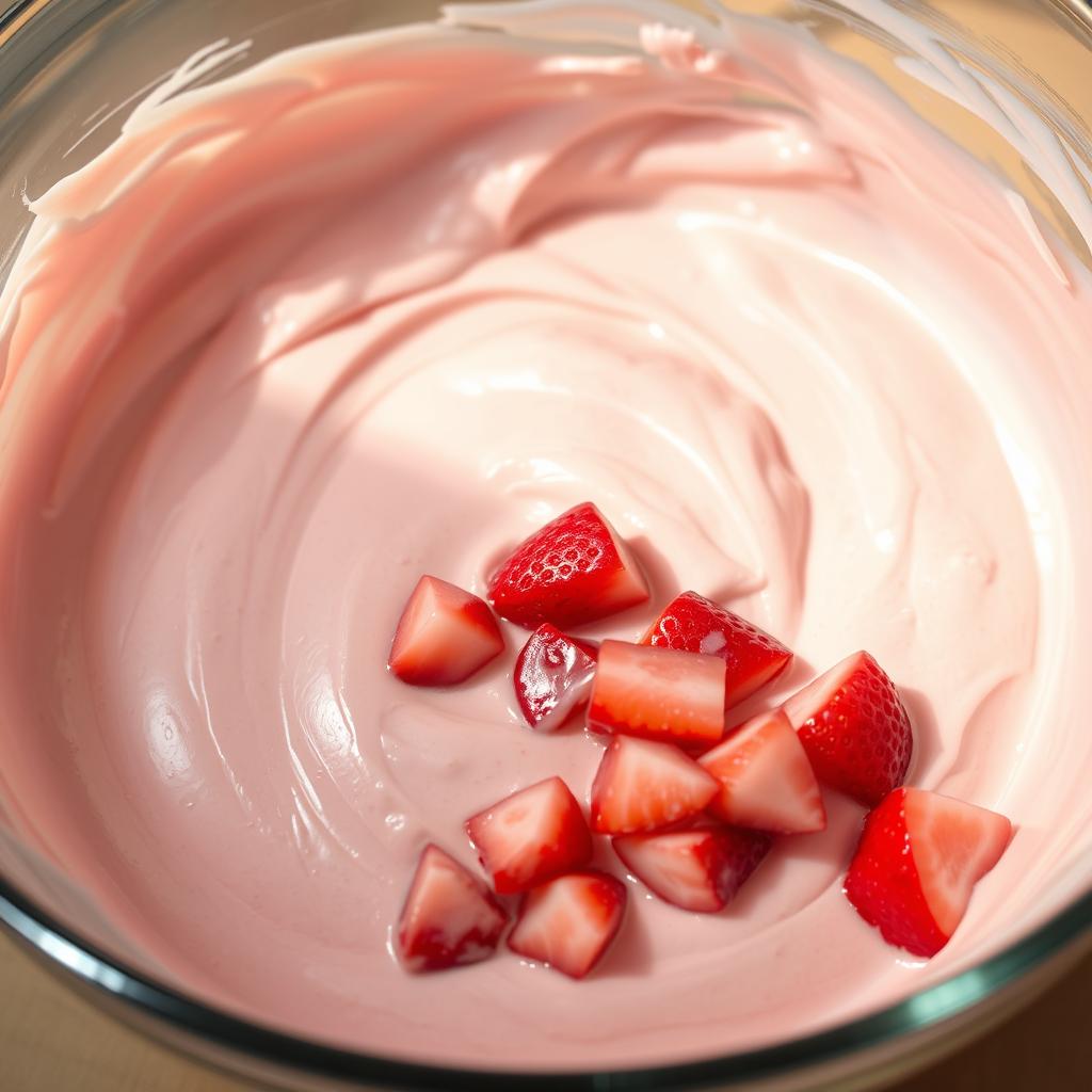 Strawberry Cream Icing Preparation