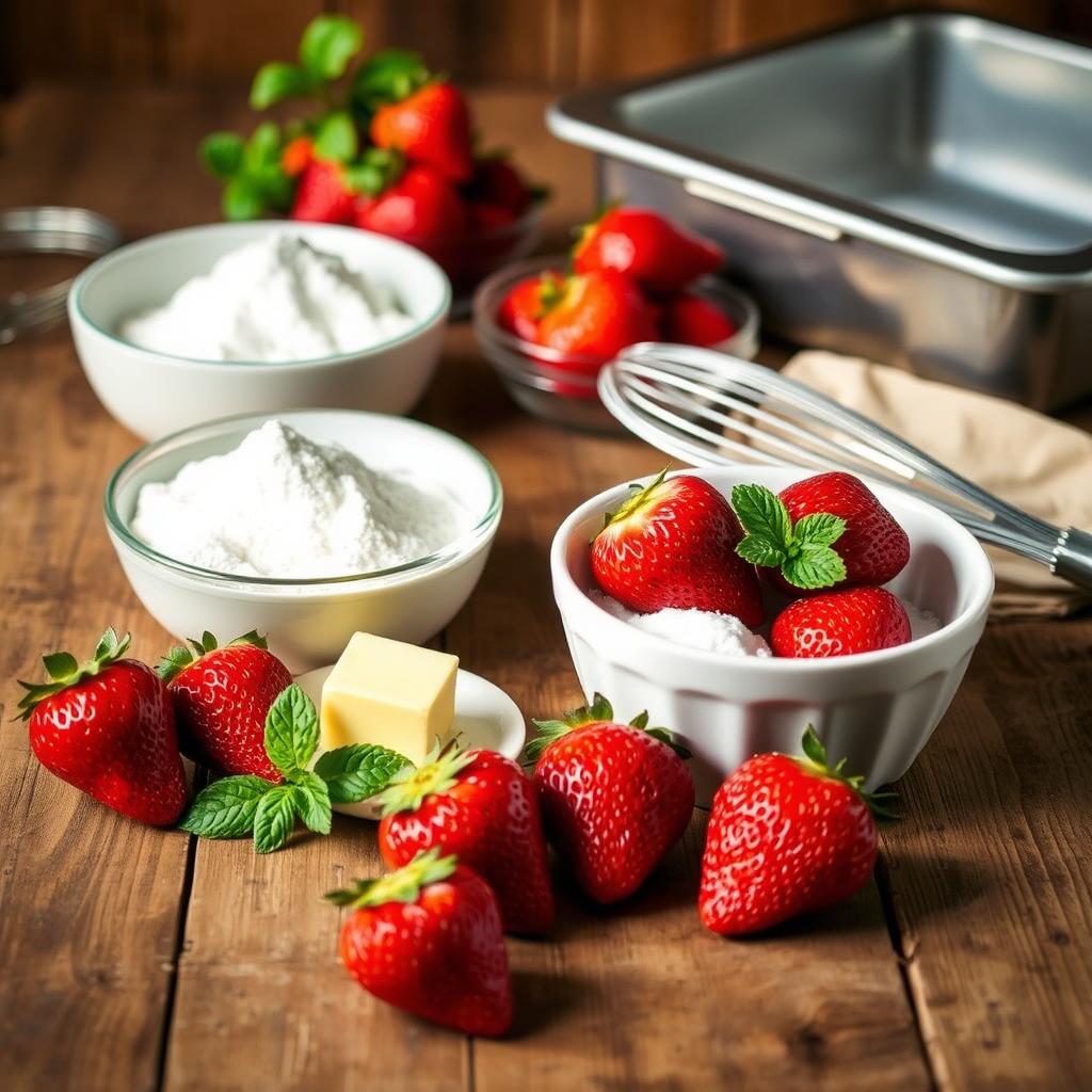 Strawberry Honeybun Cake Ingredients