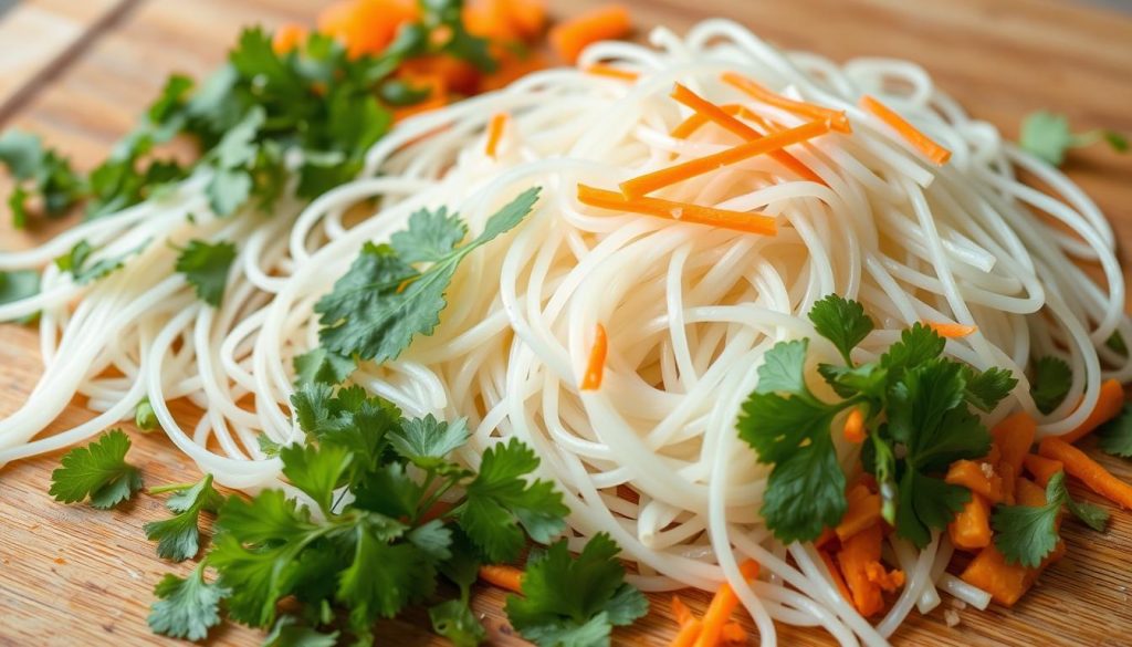 Summer Noodle Salad Vermicelli Preparation