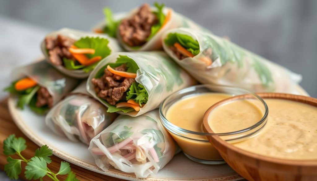 Vietnamese Beef Spring Rolls