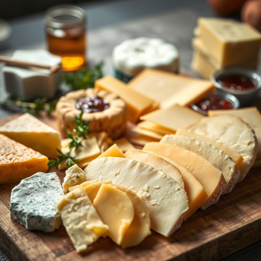 Cheese selection for pastry stacks