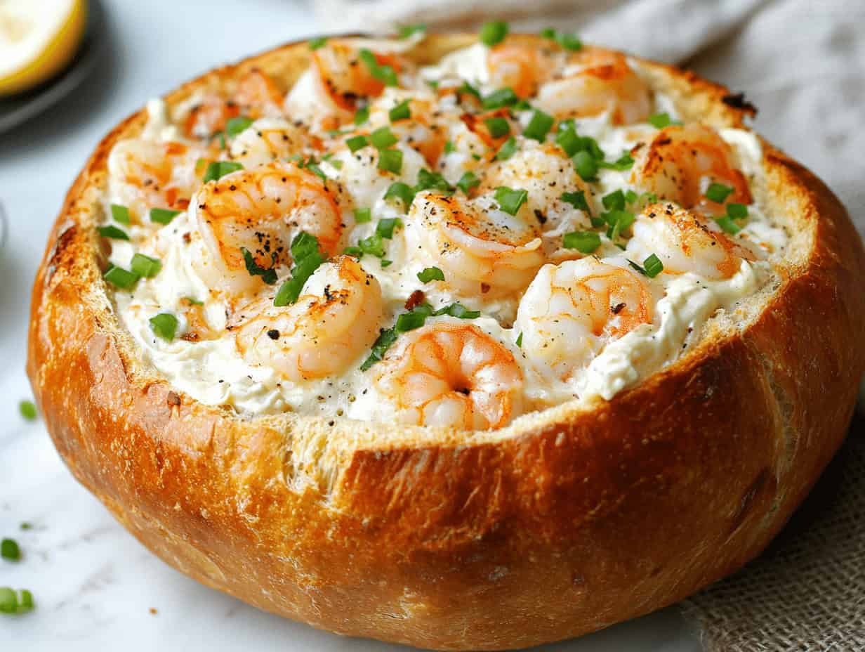 Stuffed Seafood Bread Bowl