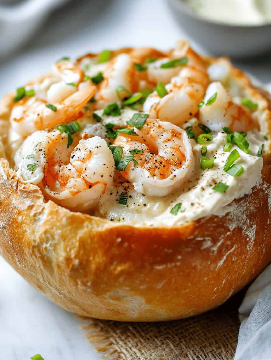 Stuffed Seafood Bread Bowl