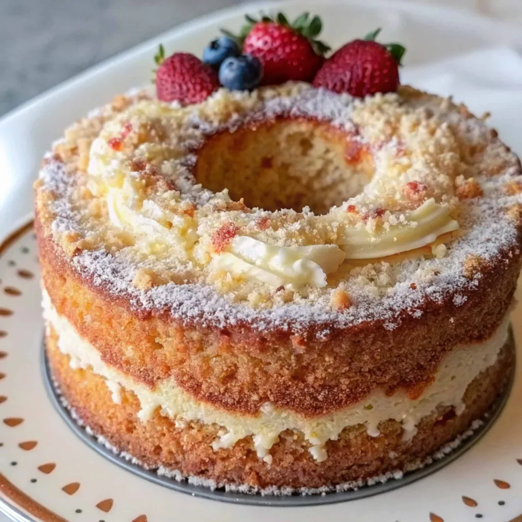 Moist Yellow Cake with Cinnamon Swirl
