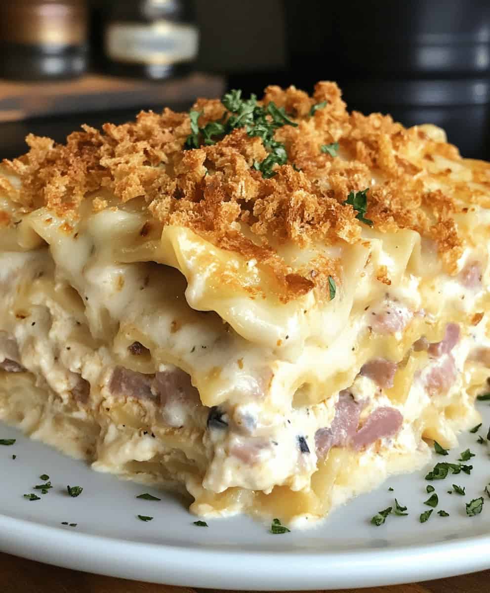 Chicken Cordon Bleu Lasagna