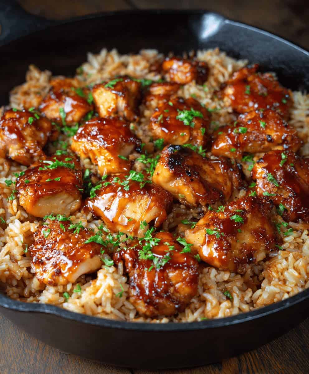 Honey BBQ Chicken Rice