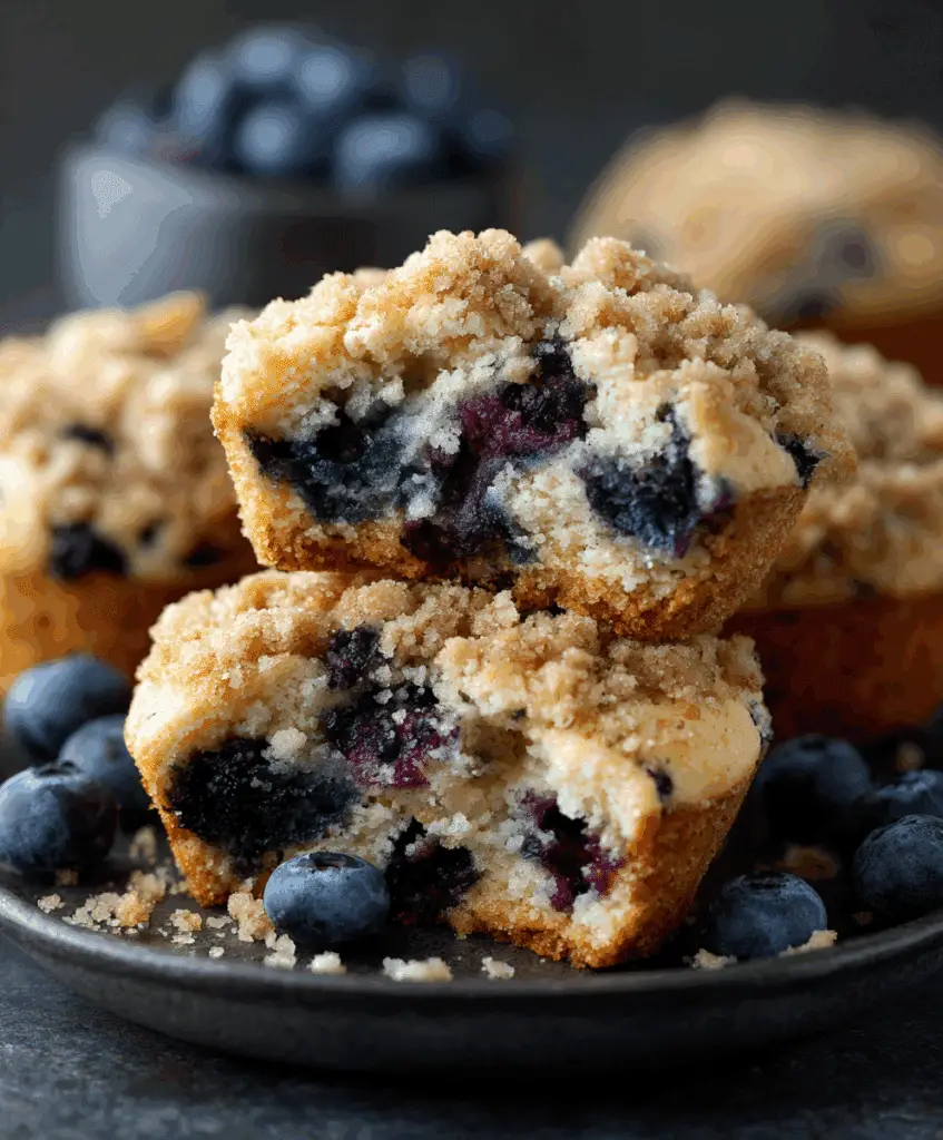 Blueberry Muffin Cookies with Streusel Topping