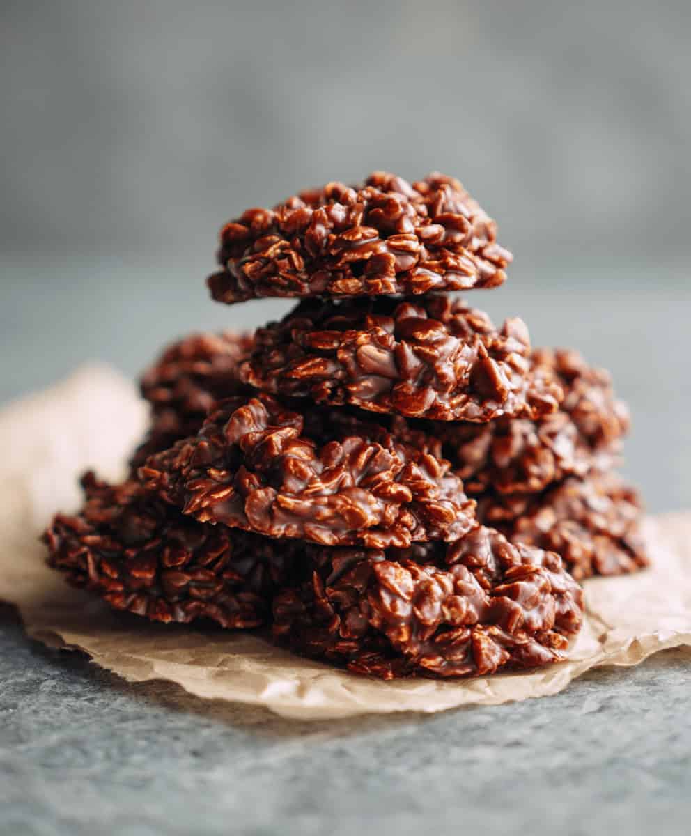 Classic No Bake Cookies (gluten-free, dairy-free, vegan option)