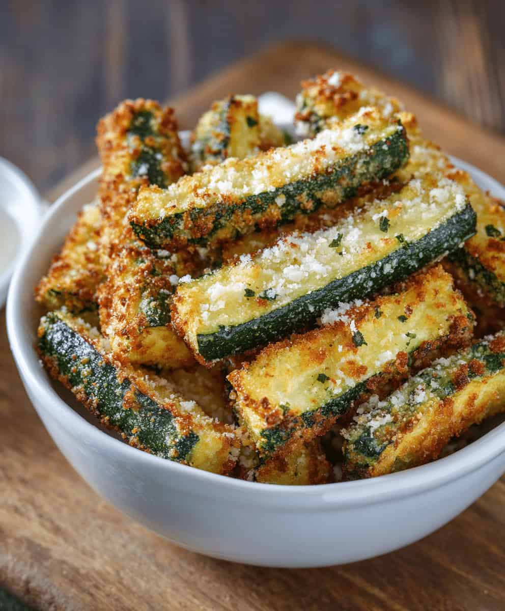 Crispy Air Fryer Parmesan Zucchini Fries