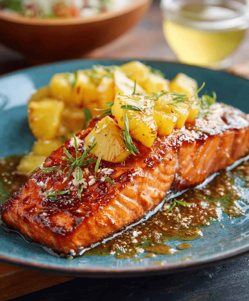 Honey Pineapple Salmon