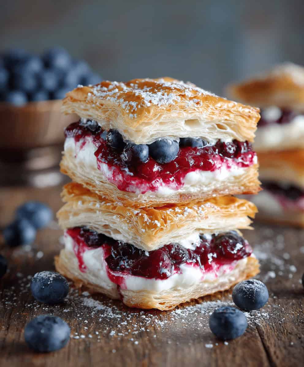 Patriotic Red, White and Blue Pastries