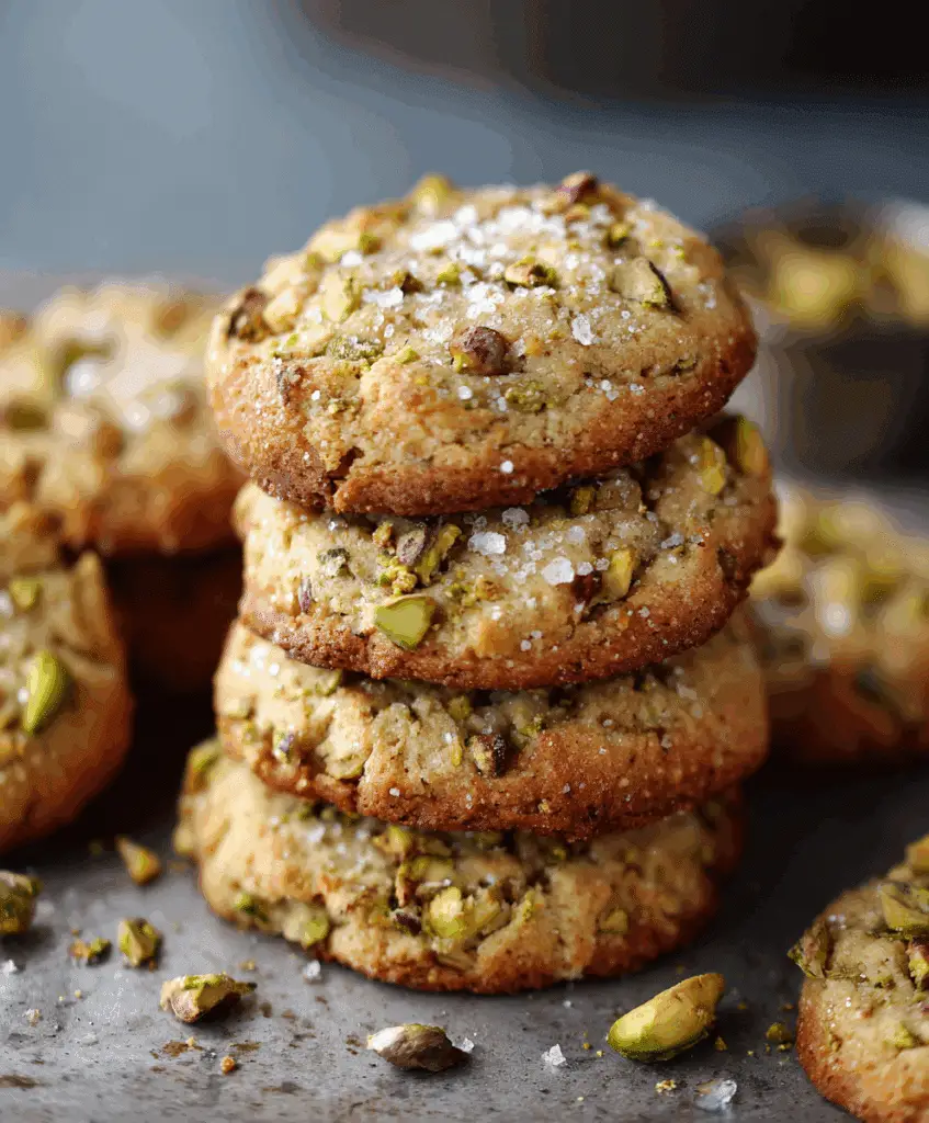 Salted Honey Pistachio Cookies