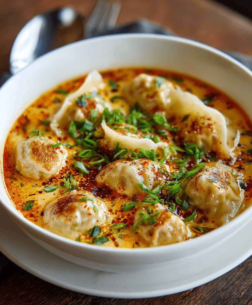 Thai Coconut Curry Dumpling Soup