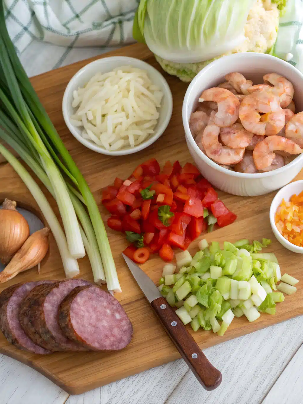 cajun cabbage jambalaya ingredients