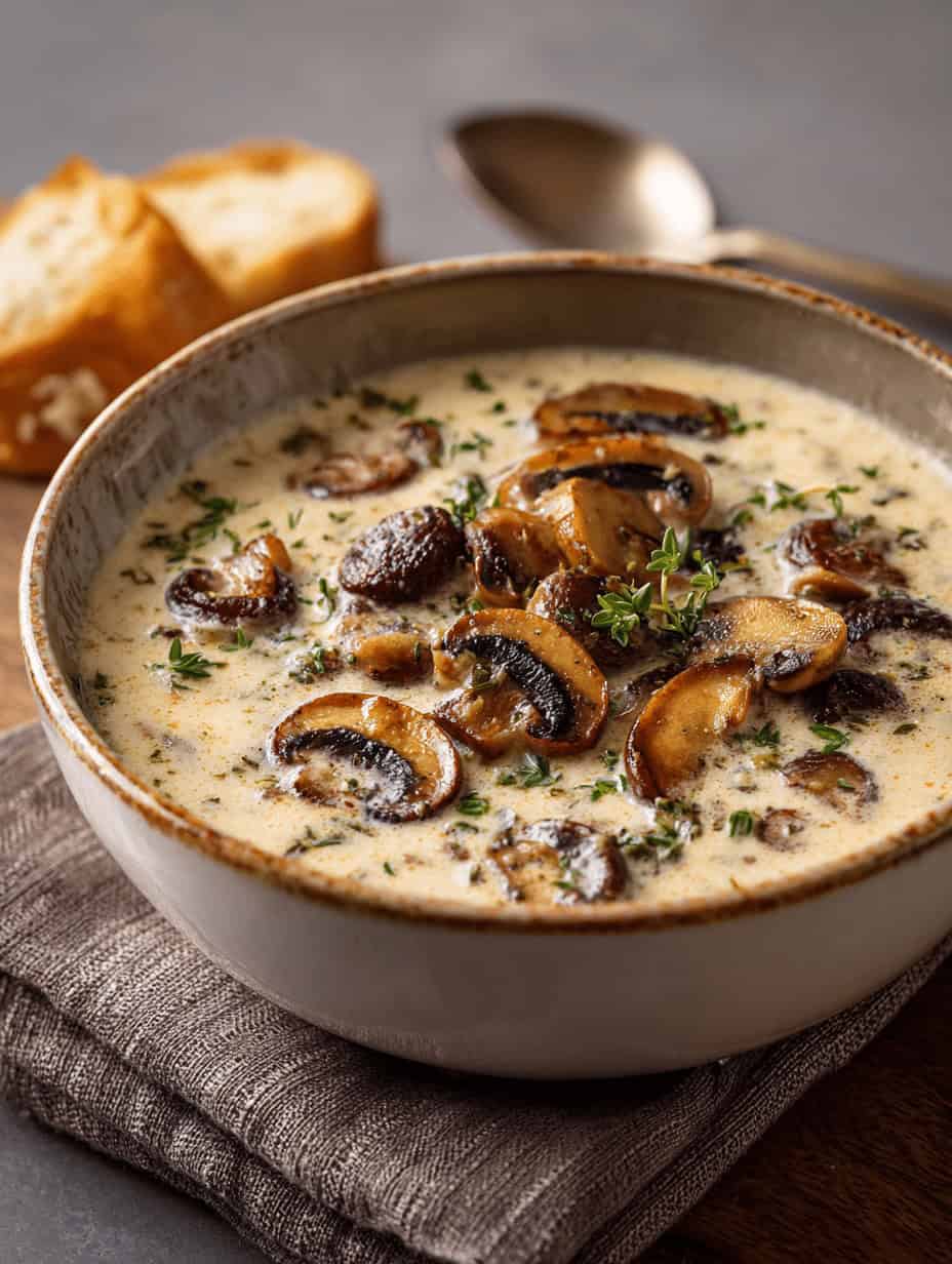 Creamy Mushroom Soup Recipe