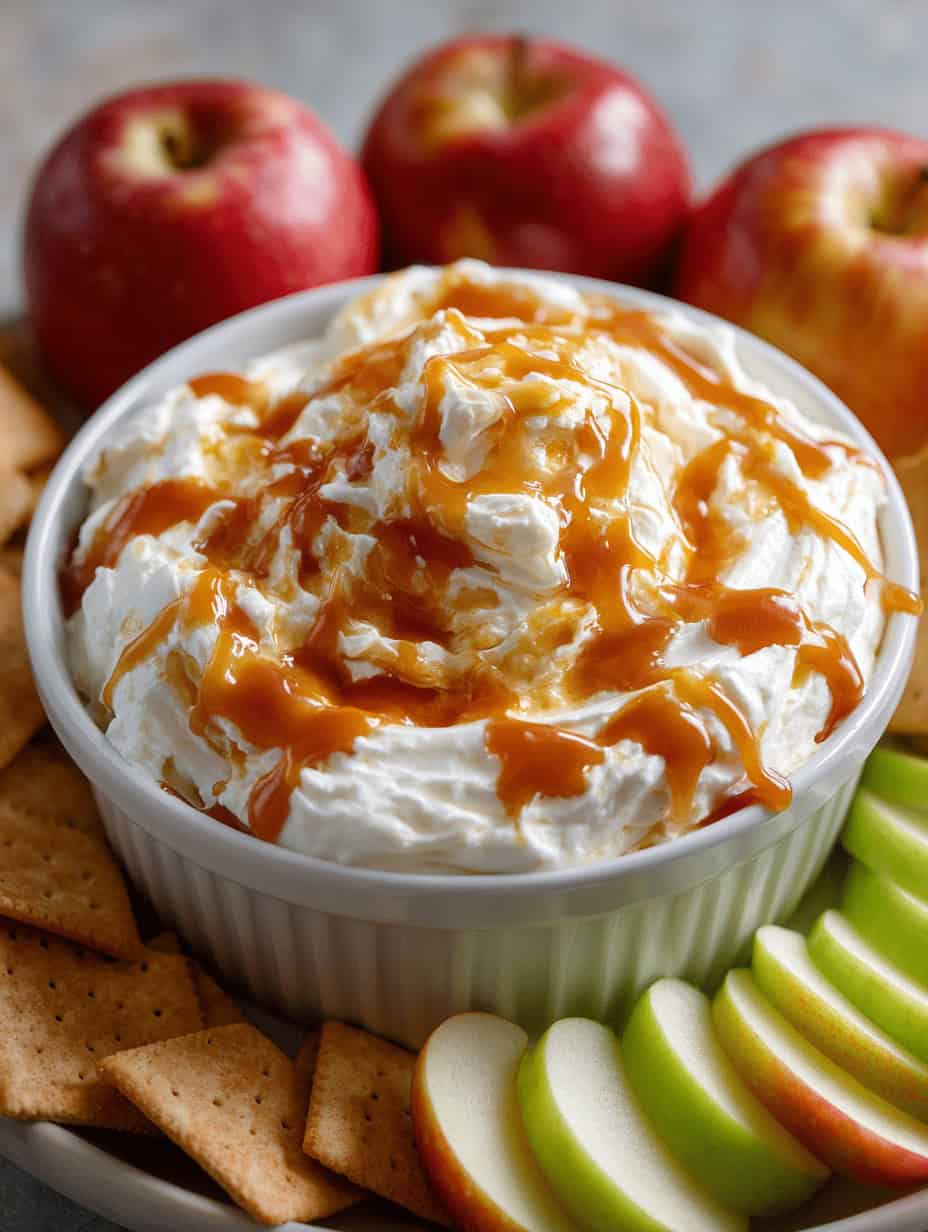 Easy Caramel Apple Cheesecake Dip Recipe