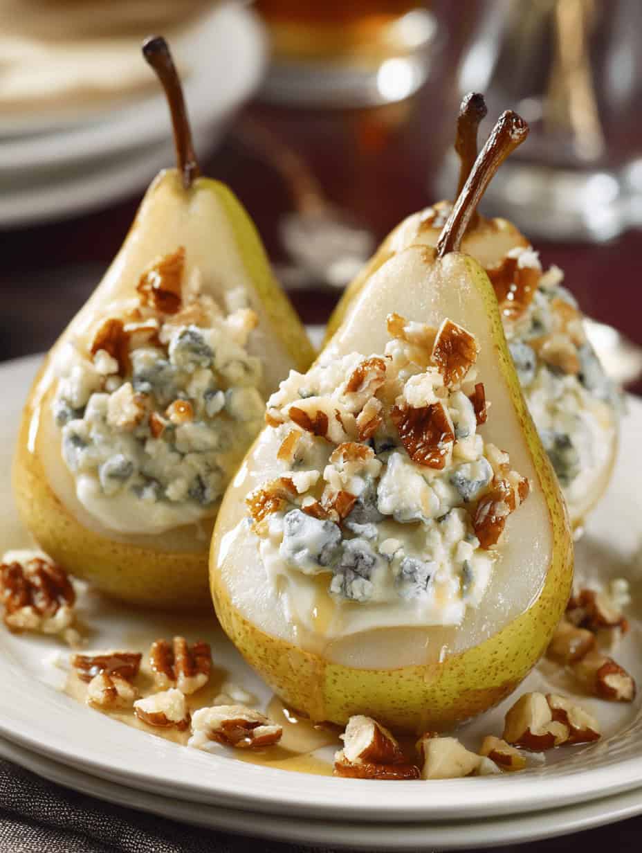 Elegant Blue Cheese Stuffed Pears Recipe