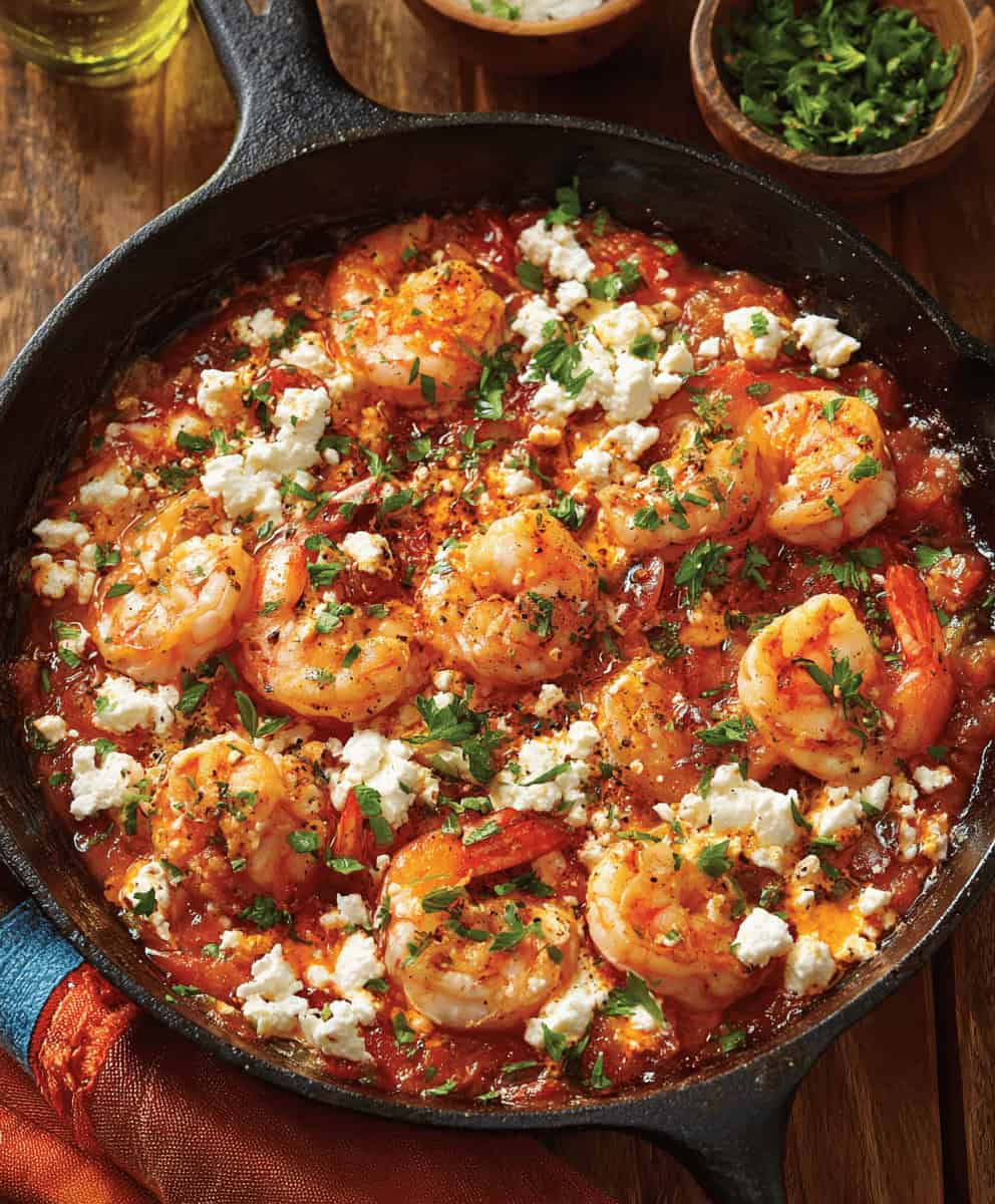 Shrimp Saganaki Recipe