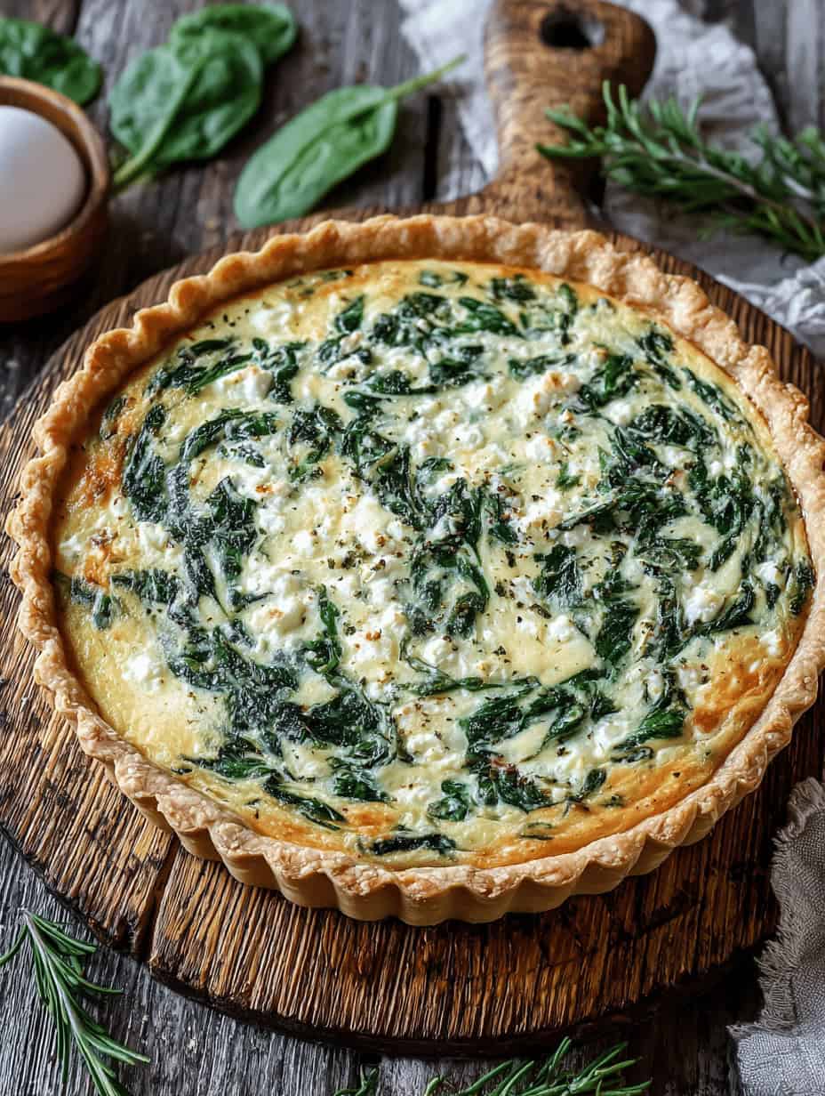 Spinach Feta Quiche Recipe