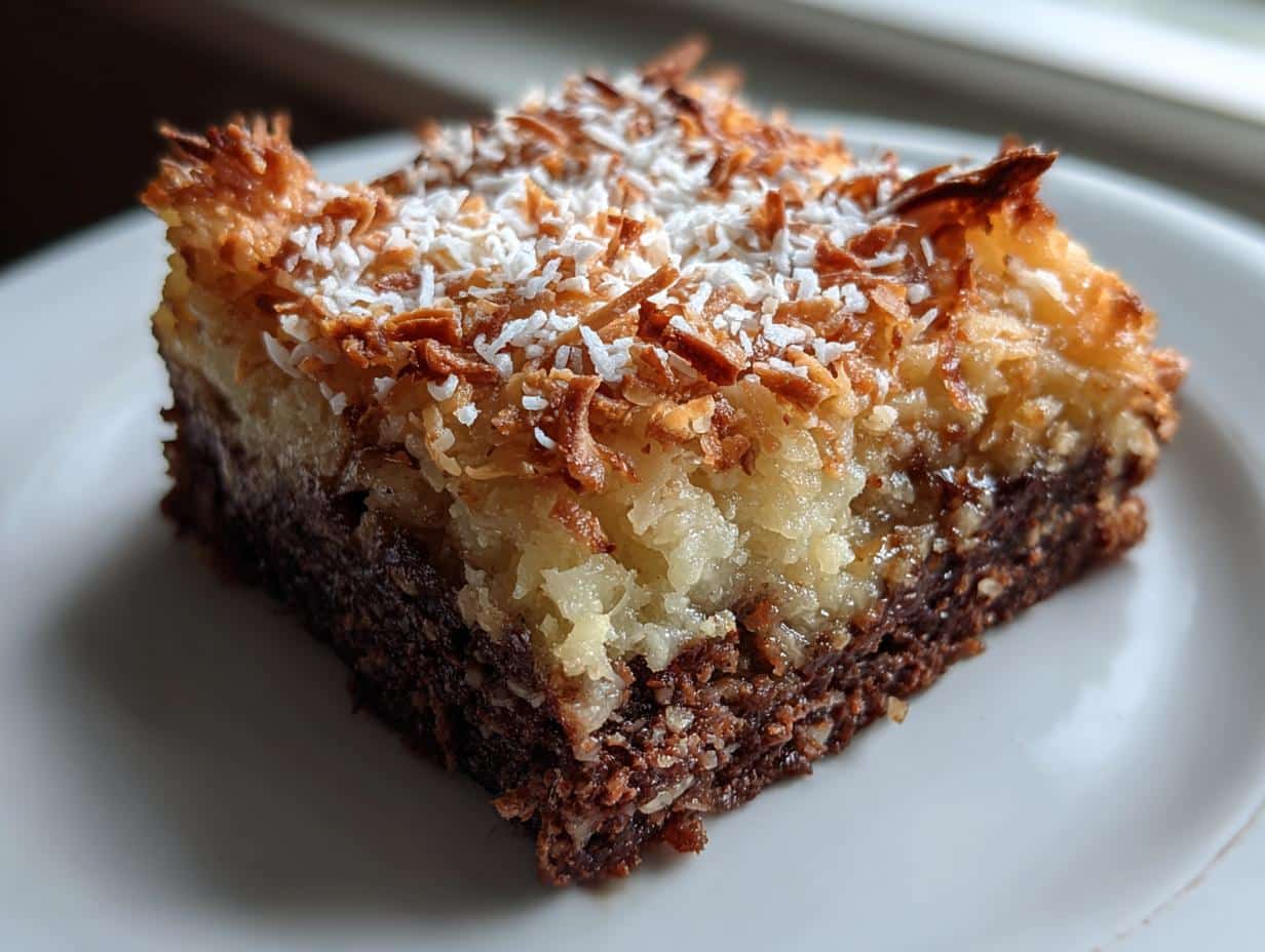 Irresistible 35-Minute Coconut Macaroon Brownies Recipe