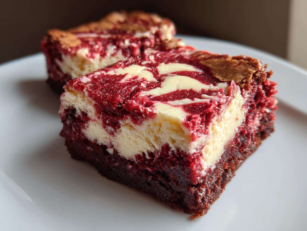 Irresistible Red Velvet Cream Cheese Brownies in 35 Minutes