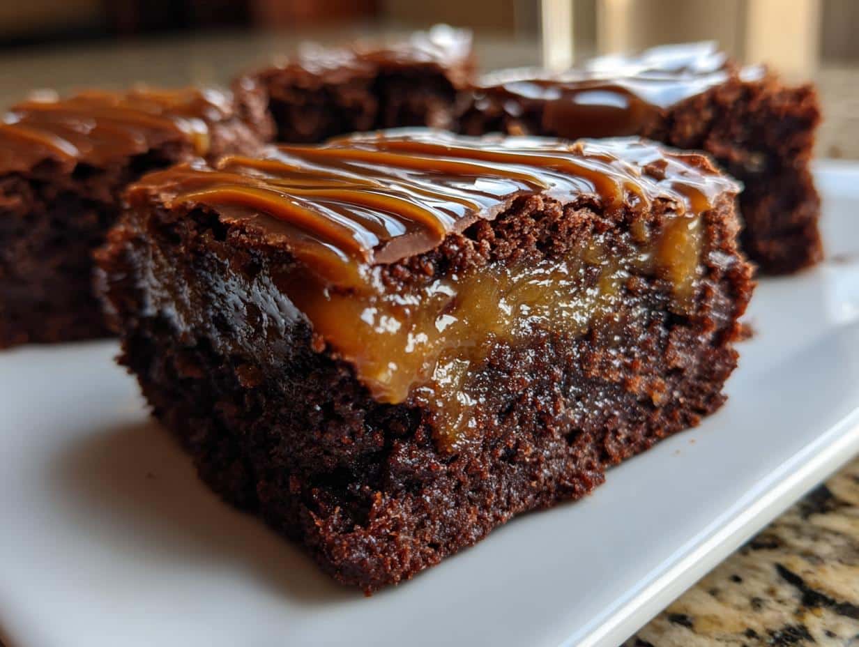 Irresistible Salted Caramel Brownies in 30 Minutes