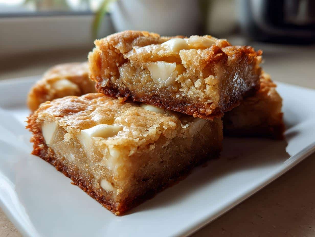 Irresistible White Chocolate Blondie Brownies in 30 Minutes