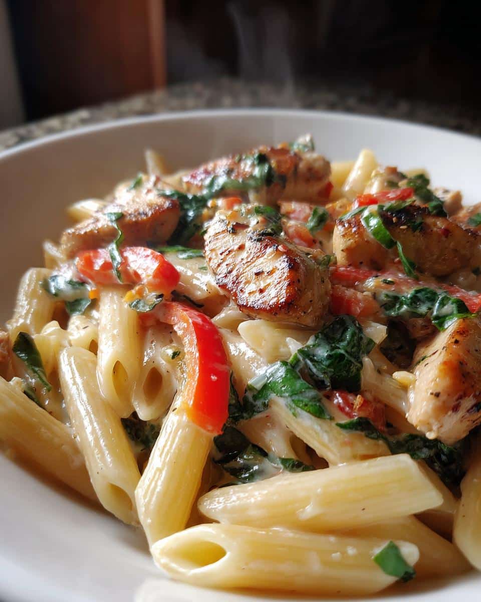 cajun chicken pasta - detail 1