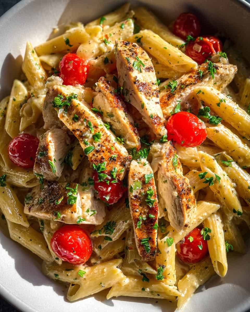 chicken pasta - detail 1