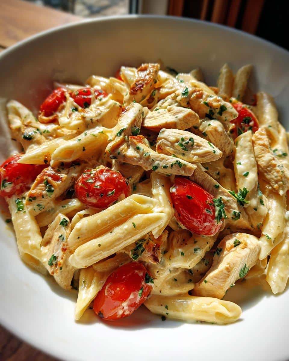 chicken pasta - detail 2