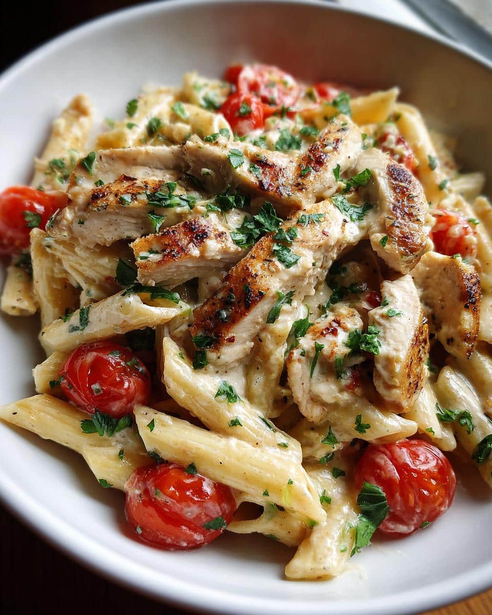 chicken pasta - detail 3