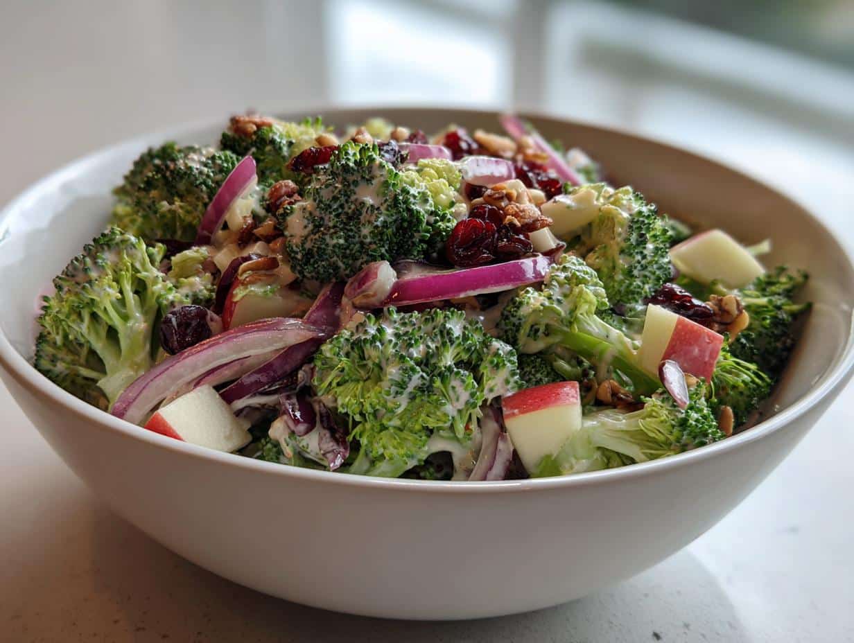 Easy 15-Minute Apple Broccoli Salad Recipe