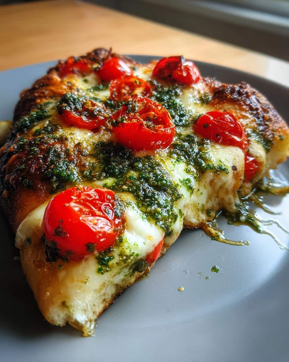 Basil Pesto Flatbread - detail 1