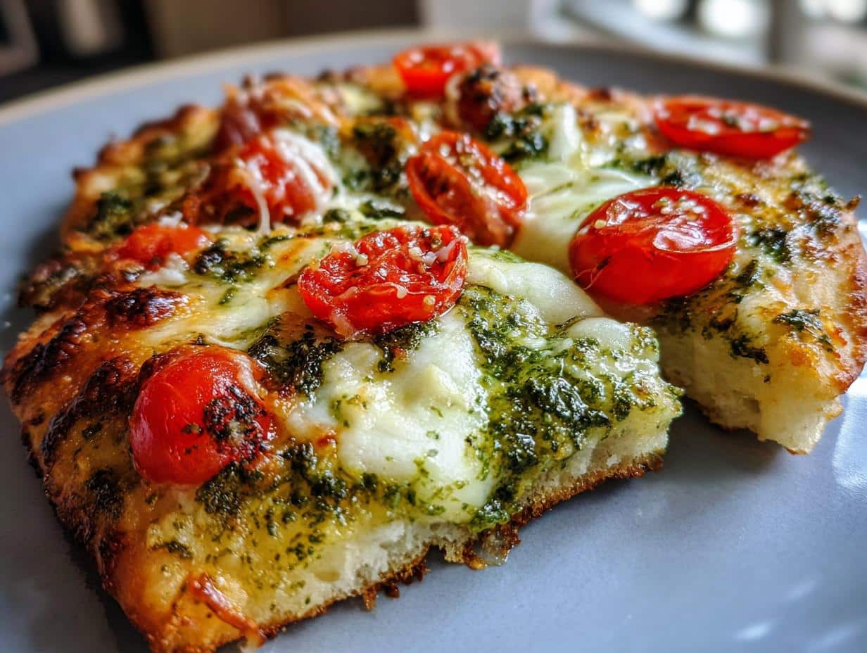 20-Minute Basil Pesto Flatbread That Will Blow Your Mind